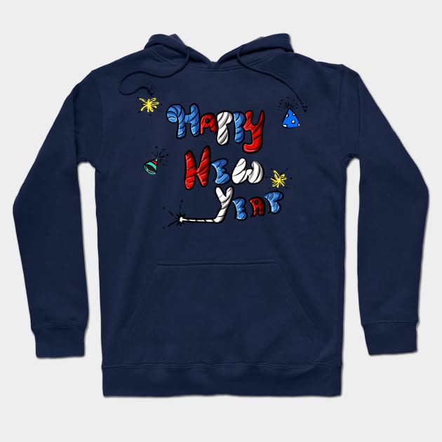 Happy New Year Hoodie by Make_them_rawr